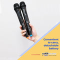 Db Audio MA-1177 Professional wireless microphone system | 2 wireless mic | size AA battery