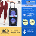 DB Audio by Astron VERSABOX10 Portable Mobile Trolley Speaker | Bluetooth | 2 Free Mics | Rechargeable | 10