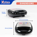 Astron SM400 Sandwich Maker | 4-in-1 Cooking Functions | Interchangeable Plates | Nonstick | Dual Heating | 750W
