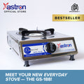 Astron GS188 Single Burner Gas Stove | Heavy Duty | Durable | Easy to Clean | Stainless Steel Body
