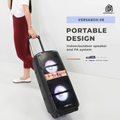 DB Audio by Astron VERSABOX-08 Portable Mobile Trolley Bluetooth Speaker (1000W) (2 FREE Mics) (8
