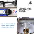 Astron GS188 Single Burner Gas Stove | Heavy Duty | Durable | Easy to Clean | Stainless Steel Body