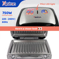 Astron SM400 Sandwich Maker | 4-in-1 Cooking Functions | Interchangeable Plates | Nonstick | Dual Heating | 750W
