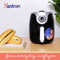 Astron AF250M Turbo Air Fryer - 2.5 Liter Capacity | Small Kitchen Friendly | Compact Size | 1000W
