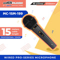 Db Audio by Astron MC15M199 Wired Pro-Series Microphone | 15 Meter Cable | Metal Body | Anti-slip | Studio-Quality Sound | Feedback Control