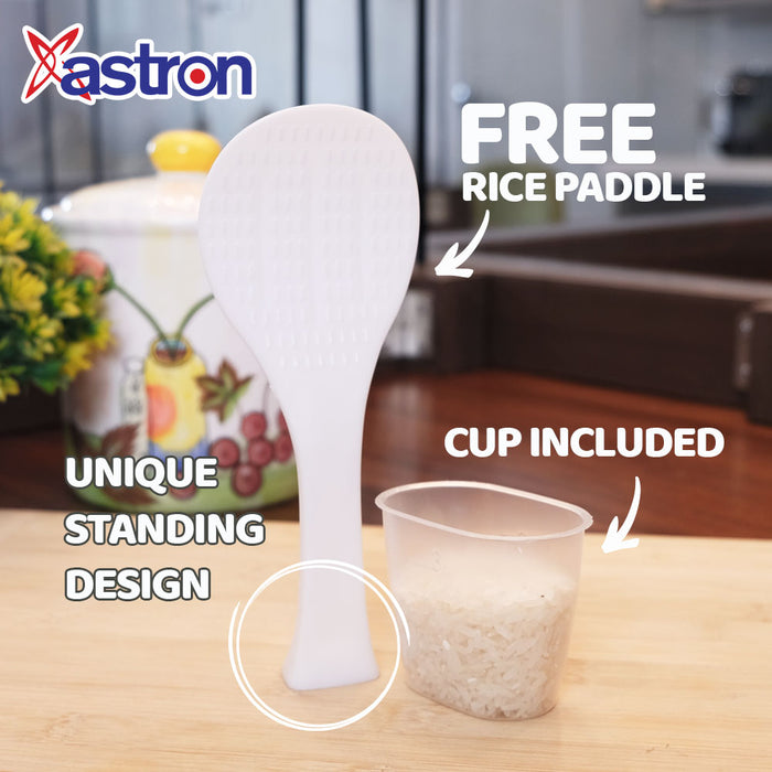 Astron URC-180 1.8L Drum Shape Rice Cooker (Black)  10 cups  700W  6-10 persons  free paddle  aesthetic rice cooker  minimalist rice cooker  big rice cooker