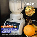 Astron BL153 Everyday Glass Jug Blender - White | 1.5 Liter Capacity | Stainless Steel Blade | Daily Use | Compact and Reliable