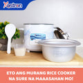 Astron MRC0627 Mini Rice Cooker with Steamer - 0.6 Liter Capacity | Ideal for 2-3 persons | Small & Efficient | 350W | Free paddle