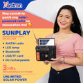 Astron SUNPLAY AM/FM Radio with Solar Lamp| LED lamp | Bluetooth | USB/TF card | DC rechargeable