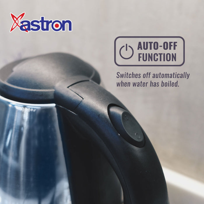 Astron 1.8L Electric Kettle/Espresso Pot (Silver)