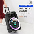 DB Audio by Astron BLUETREK PA-1286S Portable Mobile Trolley Bluetooth Speaker (1200W) (1 FREE Mic) (12