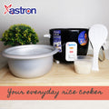 Astron URC60 Drum Shape Rice Cooker - 0.6 Liter Capacity | Aesthetic Small Rice Cooker | 3 cups | 350W | Ideal for 2-3 persons | Minimalist | Free Paddle