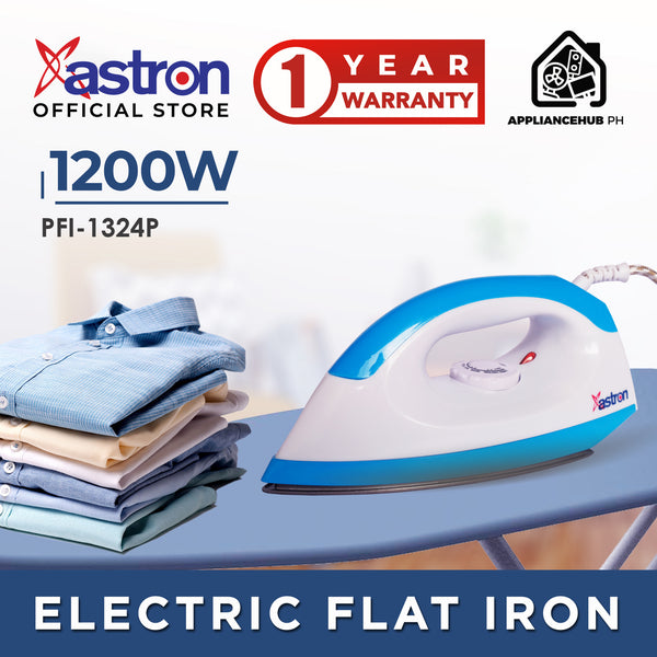 Astron PFI1324P Electric Flat Iron - Lightweight | Easy Glide | 1200W