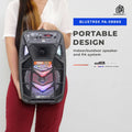 DB Audio by Astron BLUETREK-PA-0886S Portable Speaker - Bluetooth |1 Free Wired Mic | Rechargeable | Outdoor and Karaoke Use | 8.5 