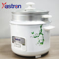 Astron GRC1827 Rice Cooker with Steamer Tray - 1.8 Liter Capacity | Heavy-Duty Cooking | For Up to 6 People
