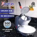 Astron ICECRUSHER Commercial Blender - Gray | Heavy Duty | Dual Blades | 500W | Business Use