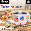 Astron Multi-Cooker & Pot Steamer - White | 1.8L Capacity | 450W | Non-Stick Teflon | Electric Cooker