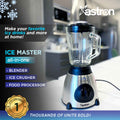 Astron ICEMASTER Blender | 1.8L Glass Jug | Ice Crusher | 350W Motor
