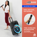 DB Audio by Astron BLUETREK PA-1286S Portable Mobile Trolley Bluetooth Speaker (1200W) (1 FREE Mic) (12
