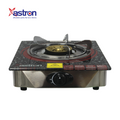 Astron GS22 Single Burner Gas Stove - Heavy Duty | Tempered Glass Top | Cast Iron Burner