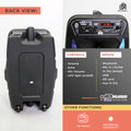 DB Audio by Astron BLUETREK-PA-0886S Portable Speaker - Bluetooth |1 Free Wired Mic | Rechargeable | Outdoor and Karaoke Use | 8.5 