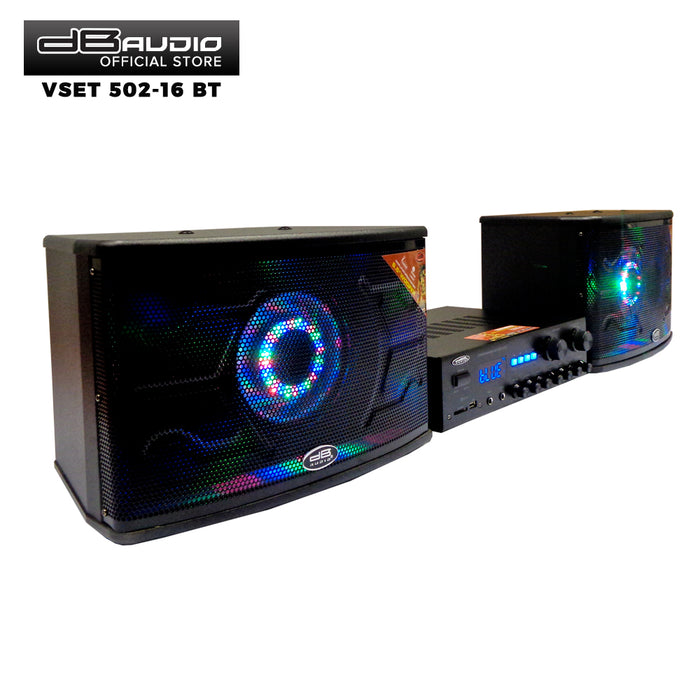 Db Audio SET-502-16 BT-LED 6.5" Bluetooth Speaker and Amplifier Set (250W x 2) (3-way)