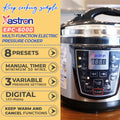Astron EPC6000 Electric Pressure Cooker - 6L Capacity | Multi-Function | Energy Efficient | Non-Stick Teflon Inner Pot | Extra Thick Body | 1000W