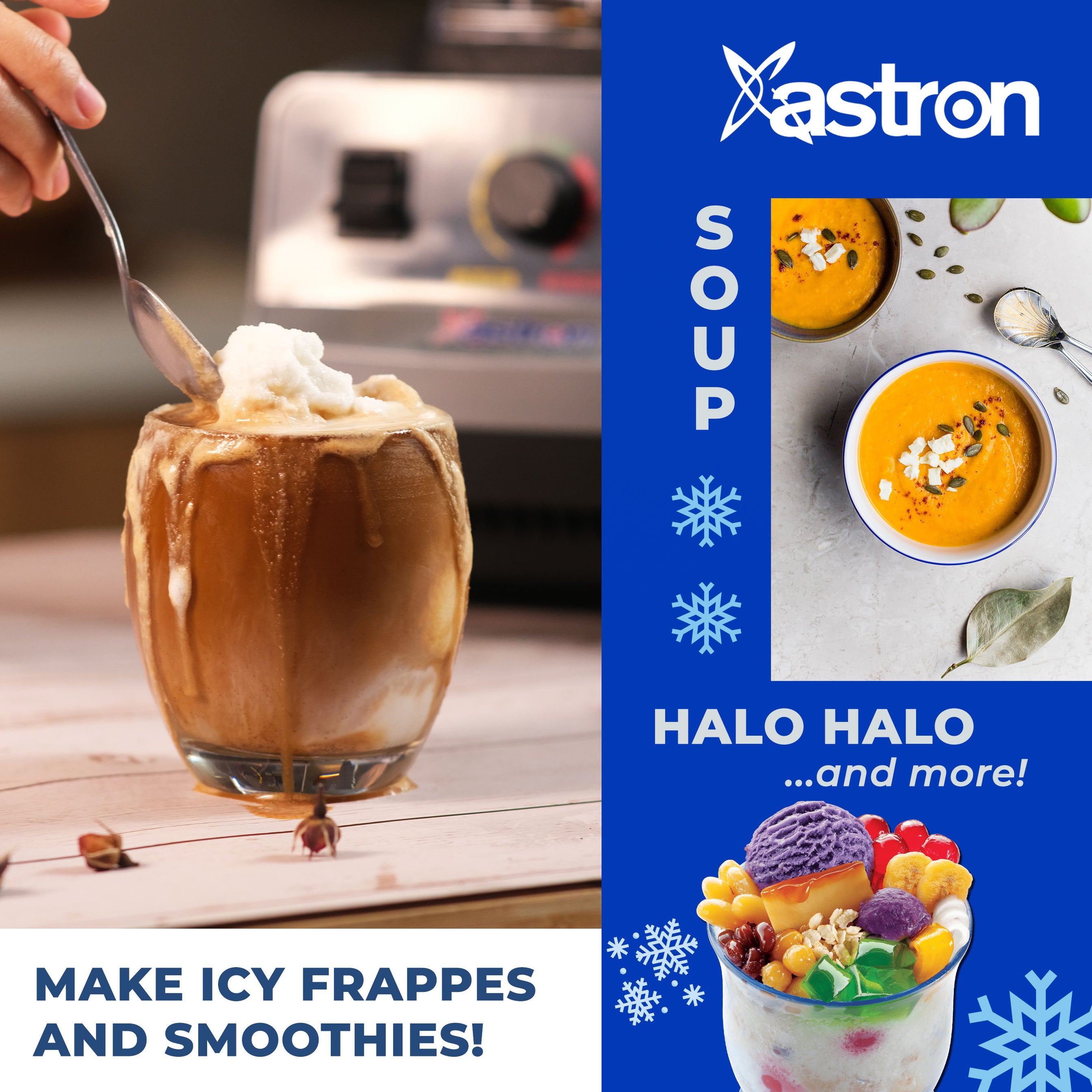 Astron Ice Power Heavy Duty IceCrushing Blender (1500W) (2L Capacity