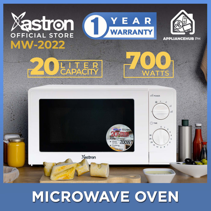 Astron MW-2022 20L Microwave Oven (White) (700W)