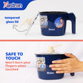 Astron QUICKPOT Multipurpose Electric Cooker - Blue | 1.8 Liter Capacity | Dry Heat Protection | Safe to touch | Nonstick Teflon Coated Surface
