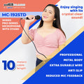 Db Audio by Astron MC192STD Wired Pro-Series Microphone with Stand | 10 Meter Cable | Metal Body | Anti-slip | Studio-Quality Sound | Feedback Control