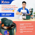 Astron TAF-500M Turbo air fryer | 1500W | 5L inner pot | 6L outer pot | free air fryer recipe book
