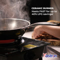 Astron MAXHEAT1 Single Burner Infrared Gas Stove | Heavy Duty | Ceramic Burner | Tempered Glass Top