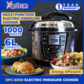 Astron EPC6000 Electric Pressure Cooker - 6L Capacity | Multi-Function | Energy Efficient | Non-Stick Teflon Inner Pot | Extra Thick Body | 1000W