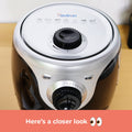 Astron AF250M Turbo Air Fryer - 2.5 Liter Capacity | Small Kitchen Friendly | Compact Size | 1000W