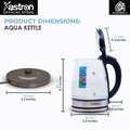 Astron AQUA Electric Glass Kettle - 2 Liter Capacity | with LED Light | 1500W | Fast Boil