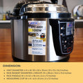 Astron EPC6000 Electric Pressure Cooker - 6L Capacity | Multi-Function | Energy Efficient | Non-Stick Teflon Inner Pot | Extra Thick Body | 1000W