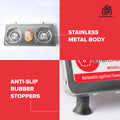 Astron GS-88 Heavy Duty Double Burner Gas Stove  Stainless Body