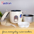 Astron JRC-061 0.6L Jar Type Rice Cooker (Nude Beige)  3 cups  200W  2-3 persons  free paddle  aesthetic rice cooker  minimalist rice cooker  pastel rice cooker  small rice cooker