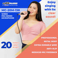 Db Audio by Astron MC20M138 Wired Pro-Series Microphone | 20 Meter Cable | Metal Body | Anti-slip | Studio-Quality Sound | Feedback Control