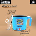 Astron Electric Pot Cooker - Blue | 1.8 Liter Capacity | 450W | Multi-Cooker| Non-Stick Teflon Coating