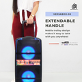 DB Audio by Astron VERSABOX-08 Portable Mobile Trolley Bluetooth Speaker (1000W) (2 FREE Mics) (8