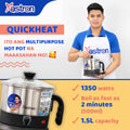 Astron QUICKHEAT 1.5L multipurpose hot pot | 1350 watts | boils as fast as 2 minutes (500ml)