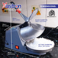 Astron ICECRUSHER Commercial Blender - Gray | Heavy Duty | Dual Blades | 500W | Business Use