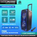 [FREE Wireless Microphone] Db Audio Versamax Portable Mobile Trolley Bluetooth Speaker HIFI Boombox (10 inch woofers x 2) (300W x 2)