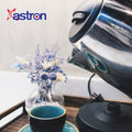 Astron EXPRESSO1.8 Electric Kettle/Espresso Pot - Silver | 1.8 Liter Capacity | Dual Function | Quick-Boil | Overheat Protection