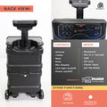 DB Audio by Astron BLUETREK-PA-0898L Portable Mobile Trolley Bluetooth Speaker (750W) (8.5