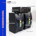 DB Audio by Astron SET502100BT 3-Way Loud Speaker with Amplifier | 1000 x 2 watts | 10