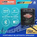 DB Audio by Astron BLUETREK-PA-0866B Portable Bluetooth Speaker (300W) (8