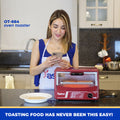 Astron OT664 Electric Oven Toaster - 6 Liter Capacity | Compact Size for Everyday Use | Maroon/Black